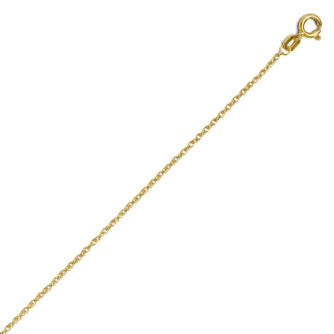 14k Gold V-P Pendant Rope Chain